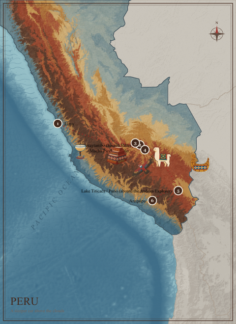 Peru route map